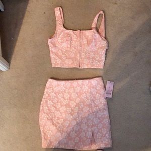 top mini skirt set